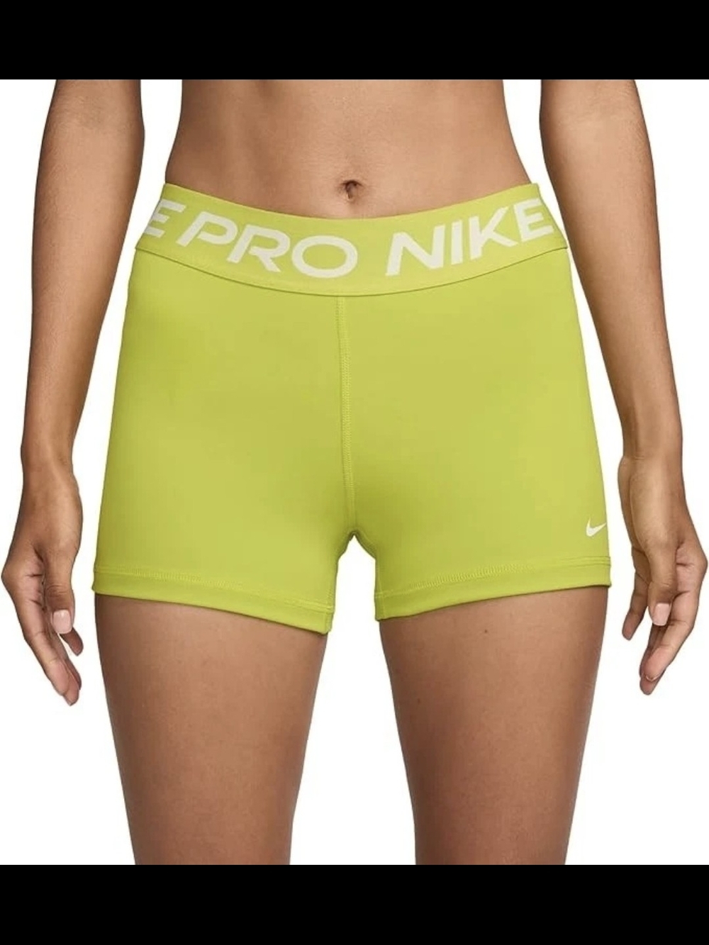 Nike Pro Women's Neon Yellow Performance Shorts